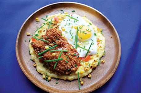 Southern Fried Chicken & Cheddar Grits